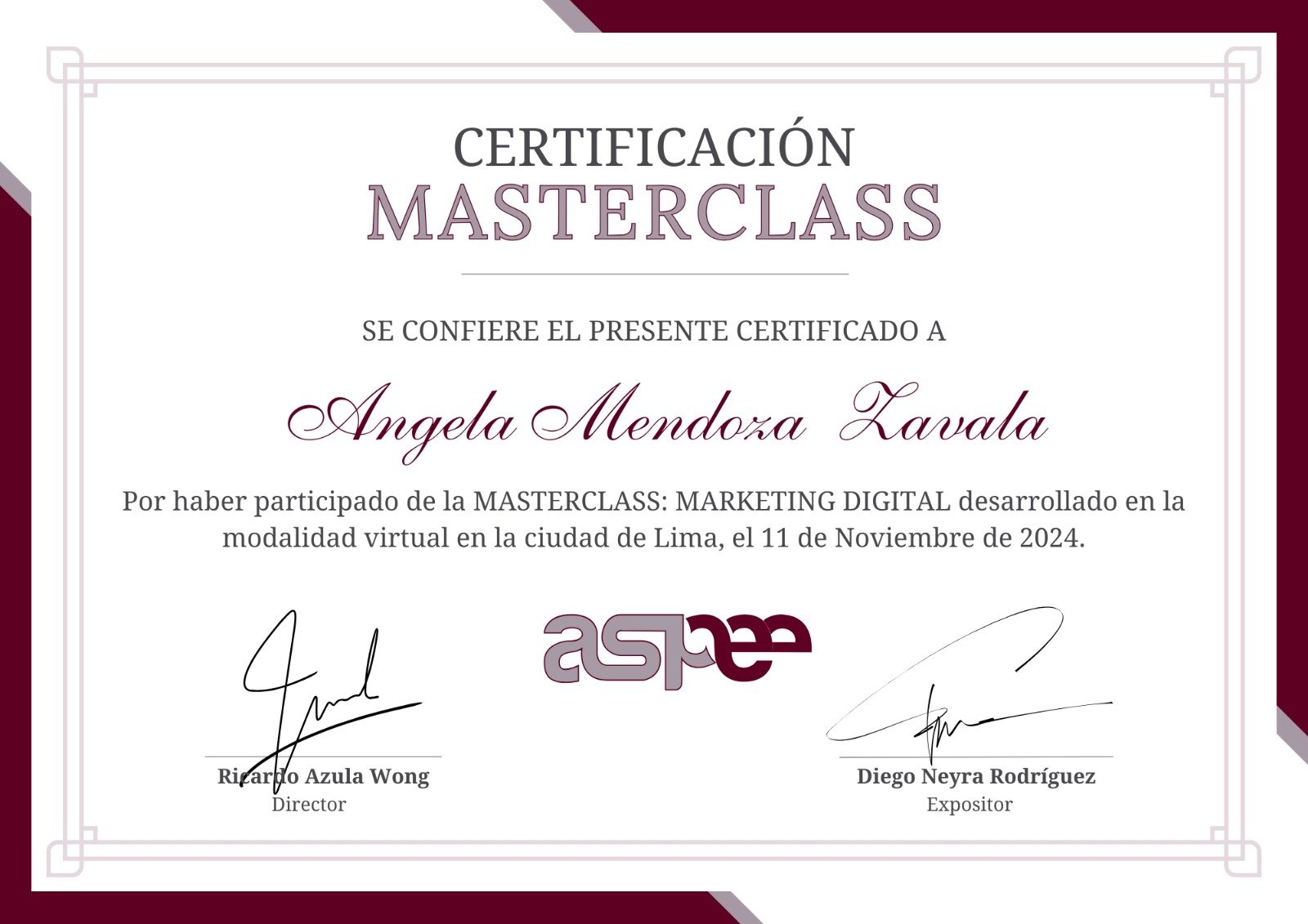 certificado